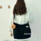Water-repellent fabric crossbody bag Japanese and Korean that can hold books and computers