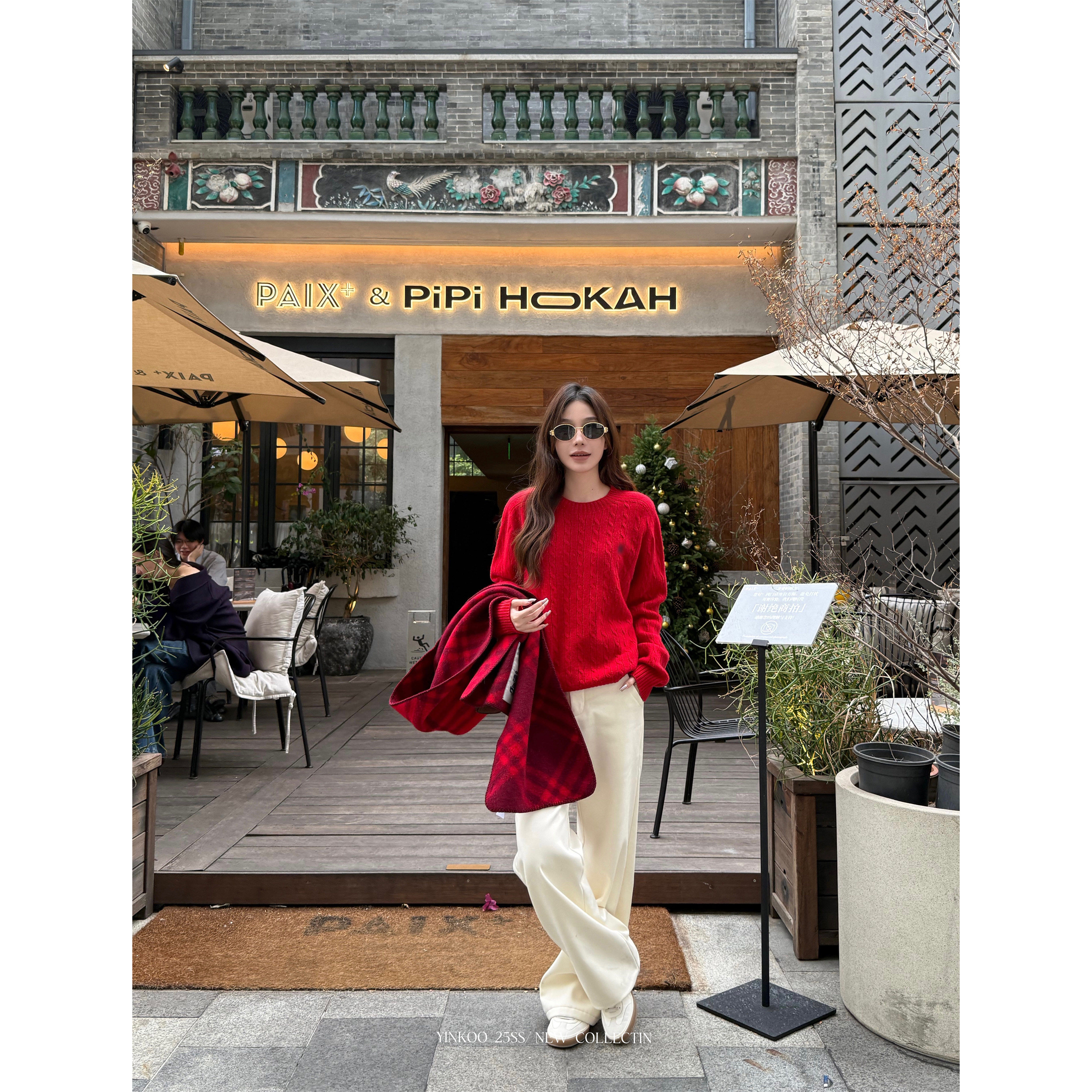 Yimnkoo 克莱蒙~复古镰刀裤直筒贲松阔腿休闲加绒牛仔裤女,淘宝优惠券,粉丝福利购,淘宝优惠卷