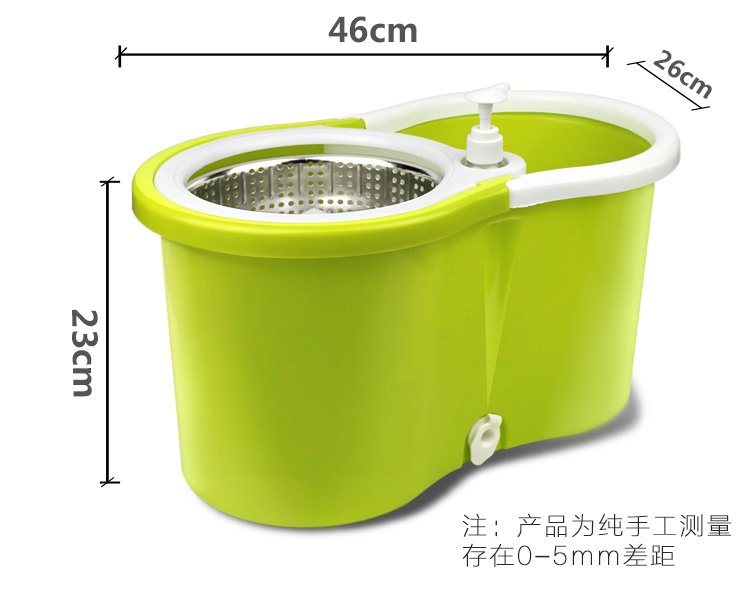 旋转拖把单桶高韧性拖布桶身手压脱水地拖不锈钢干湿两用桶配件