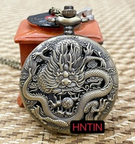 Atmospheric Overbearing Retro Great Dragon Nostalgometer Hung Table Seniors Personality Gifts Table 12 Zodiac Zodiac China Dragon Quartz