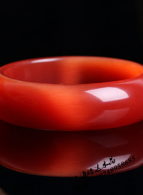 韩版大红色猫眼石手镯招桃花运