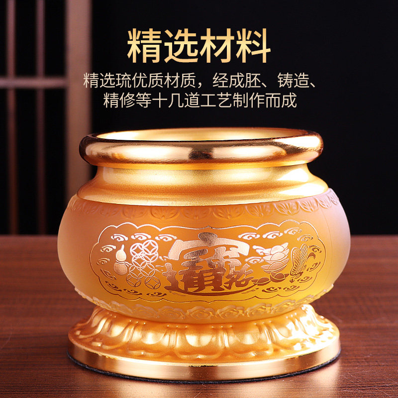 Glaze incense burner for household indoor incense burning incense burner for Buddhist temple
