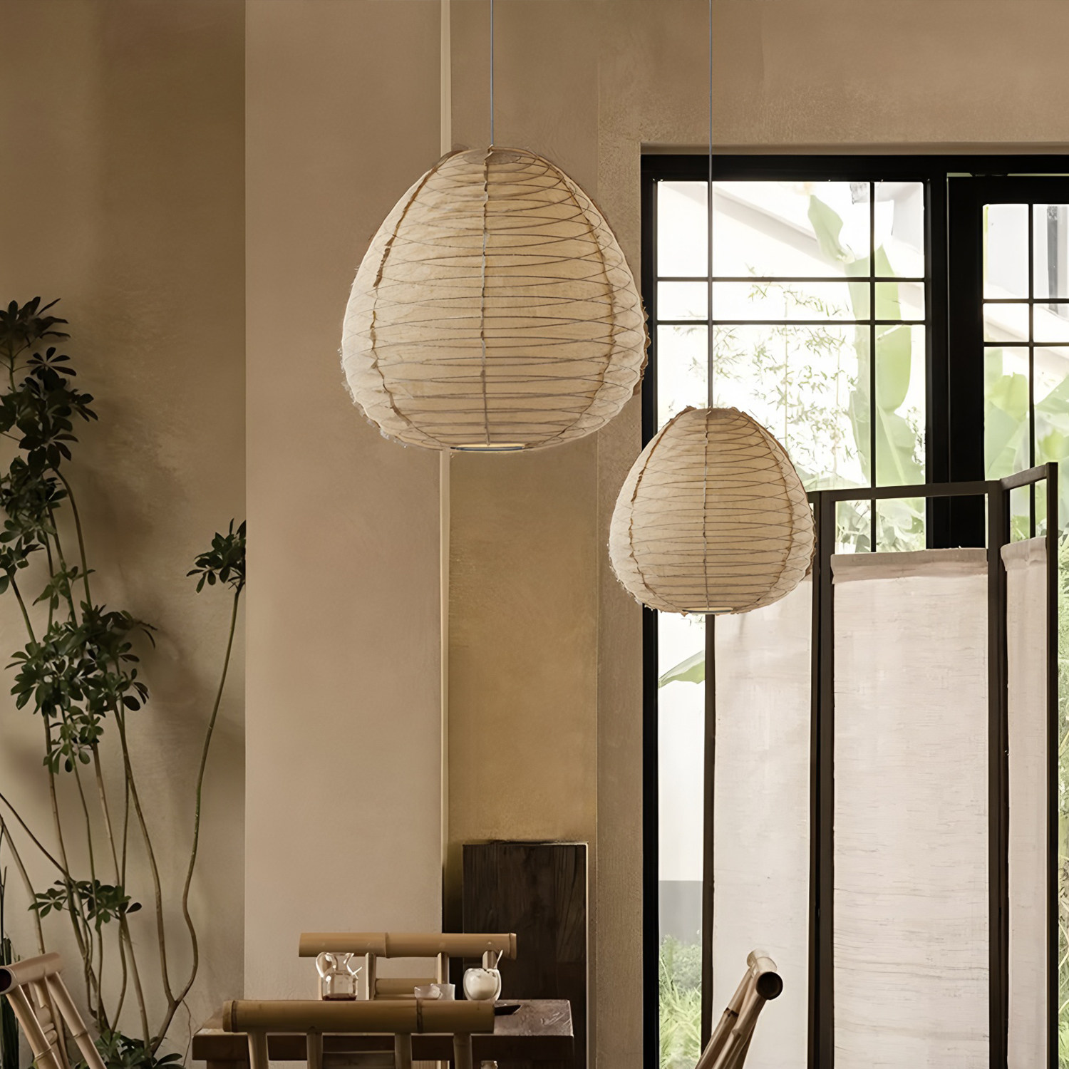 日式侘寂风民宿茶室餐厅火锅店禅意布艺灯笼氛围感灯具定制服装店,淘宝优惠券,粉丝福利购,淘宝优惠卷