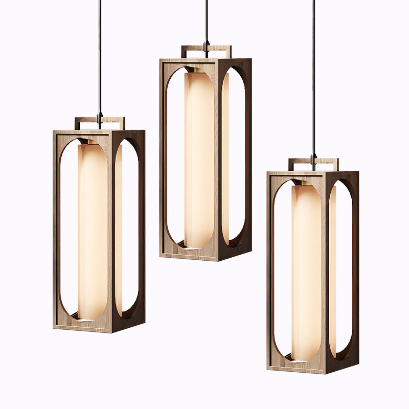 中式实木艺吊灯禅意日式方形餐厅阳台餐饮卡座过道灯具酒店民宿灯,淘宝优惠券,粉丝福利购,淘宝优惠卷