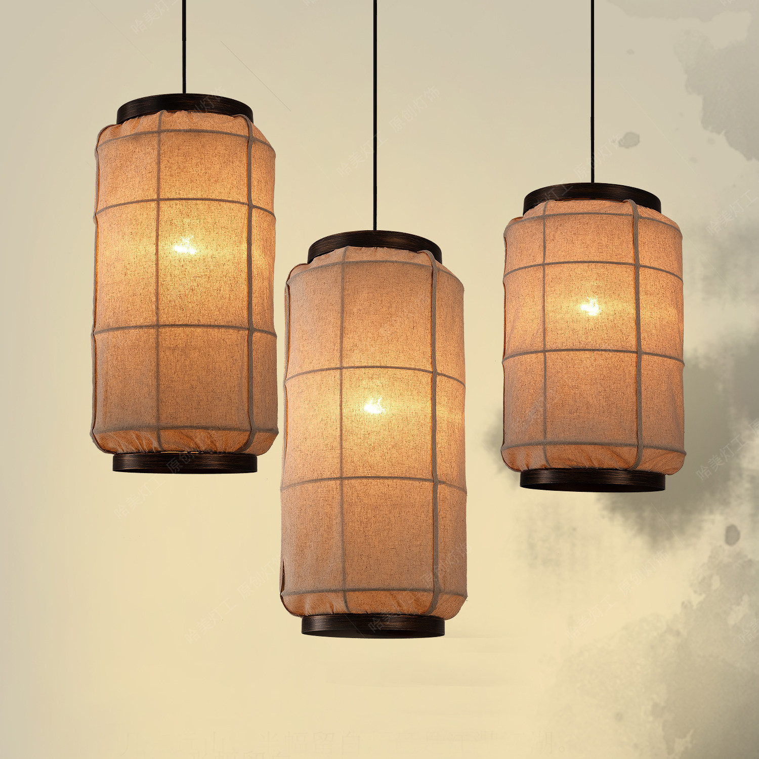 日式侘寂风民宿茶室餐厅火锅店禅意布艺灯笼氛围感灯具,淘宝优惠券,粉丝福利购,淘宝优惠卷