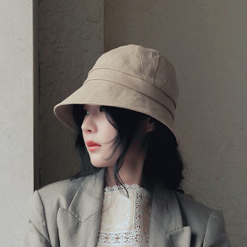 MING 浪漫过敏 l 日本进口小熊竹草20s风钟形帽复古盆帽遮阳帽 - 图0