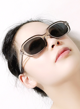 椭圆形复古风凹造型街拍蹦迪墨镜