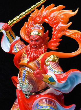 汉白玉神像王灵官站像火神护法隆恩真君都天大灵官武财神第一神将