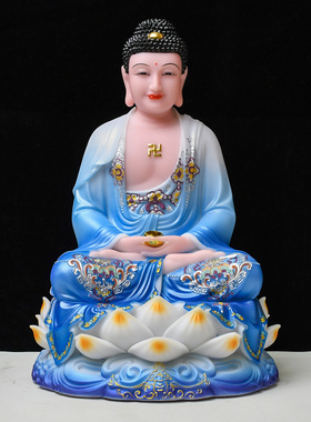 观音菩萨佛像家用供奉汉白玉南海观世音弥勒佛全堂佛娑婆三圣摆件