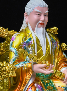 掌堂教主胡天青家用供奉胡氏兄弟像体真身胡家六太爷树脂神像摆件