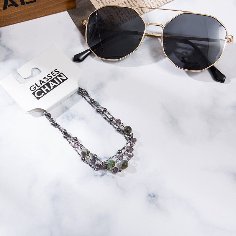 眼镜链复古风挂脖眼镜绳子时尚轻奢仿玉珠眼睛链挂脖 眼镜链,淘宝优惠券,粉丝福利购,淘宝优惠卷