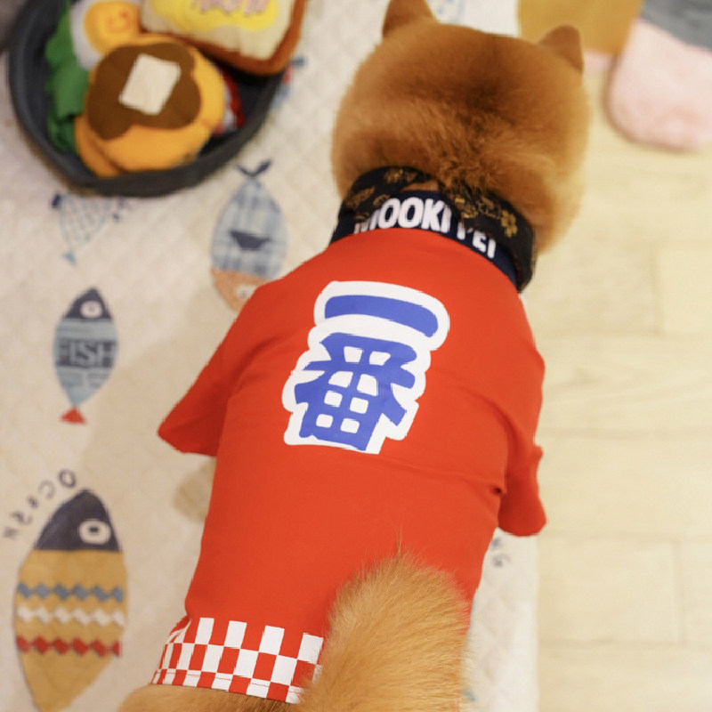 柴犬狗狗衣服中型犬小型犬泰迪和服法斗柯基服装春夏服饰宠物用品 搜又搜
