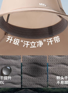 蕉下AS713渔夫帽2026新款女防紫外线遮阳帽户外登山帽透气防晒帽