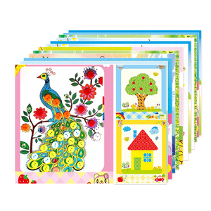 12副纽扣画diy手工材料包