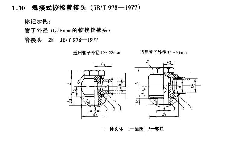 厂家不锈钢焊接式铰接管接头JB/T978焊接式球形液压接头高压焊接 - 图2