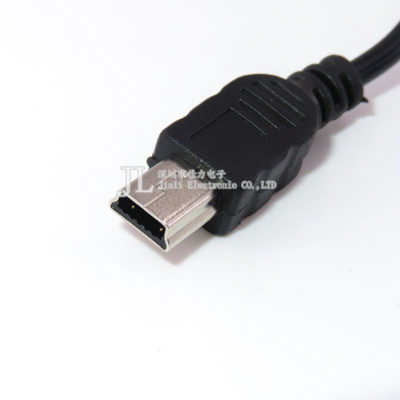 1米粗线OD3.5mm 全铜V3 迷你mini USB 5P线 MP3/MP4数据线 - 图2