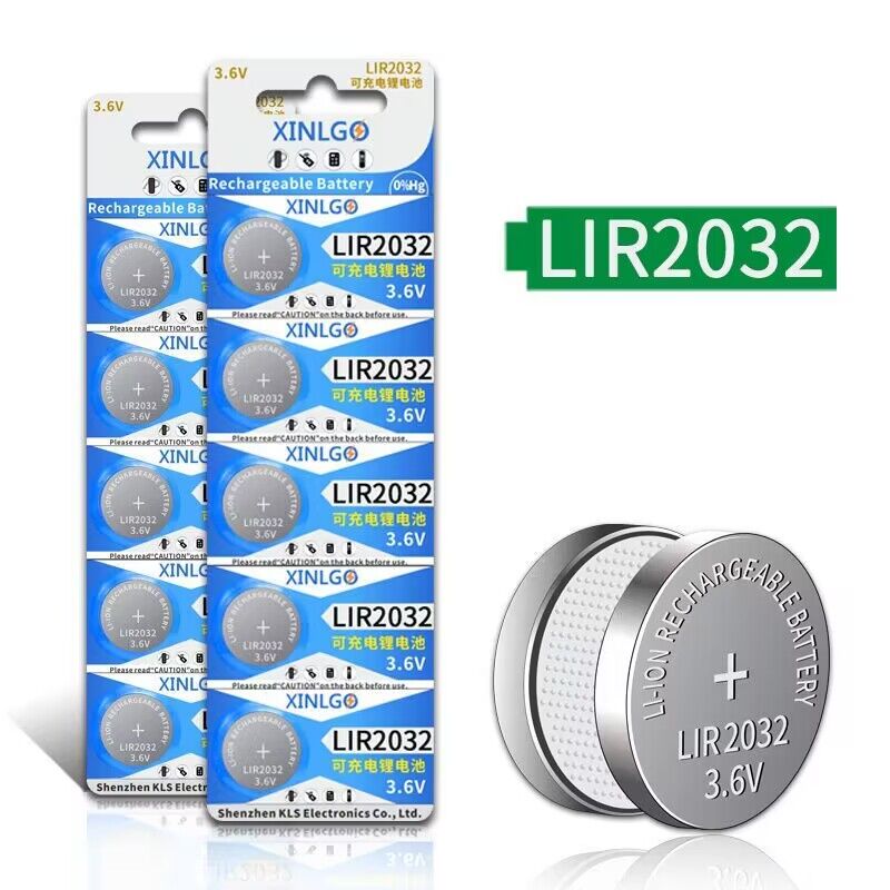 LIR2032充电纽扣电池3.6V锂离子反复使用500次代替CR2032扣式电池-图3