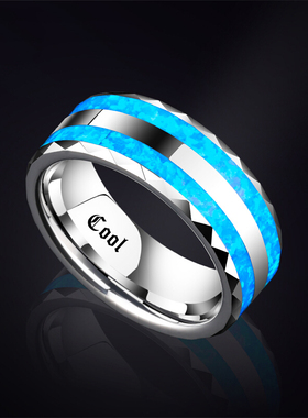 飒雅时尚戒指钨金欧美风