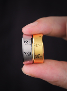 小众男士戒指百无禁忌诸事皆宜高级感潮男时尚个性食指钨金指环女