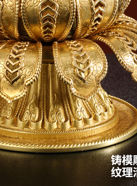 纯铜手摇底座家具摆件