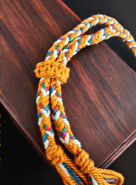 藏式项链手工编织棉绳挂坠