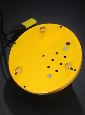 藏式八吉祥铜制电镀电动转轮室内家用插电式转轮桌面金桶转筒摆件