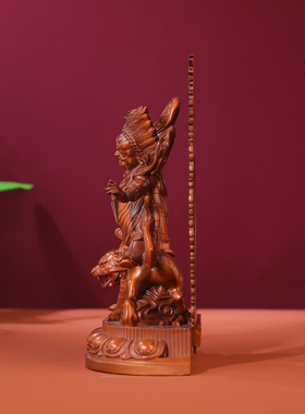 紫铜藏式忿怒莲师摆件