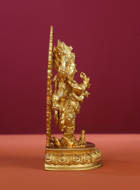 藏式六臂玛哈嘎拉摆件10cm