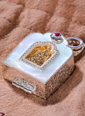 嘎乌盒纯银吊坠男女项链