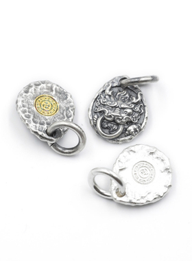 2024新品原创本命年龙吊坠侧挂925纯银配饰手串配件文玩饰品礼物