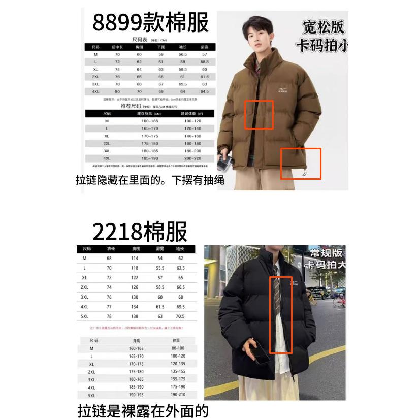 【YX】鸿星尔克2024冬季男女加厚保暖韩版大码宽松棉衣外套立领_鸿星折扣特爆爆店_运动/瑜伽/健身/球迷用品-第5张图片-提都小院