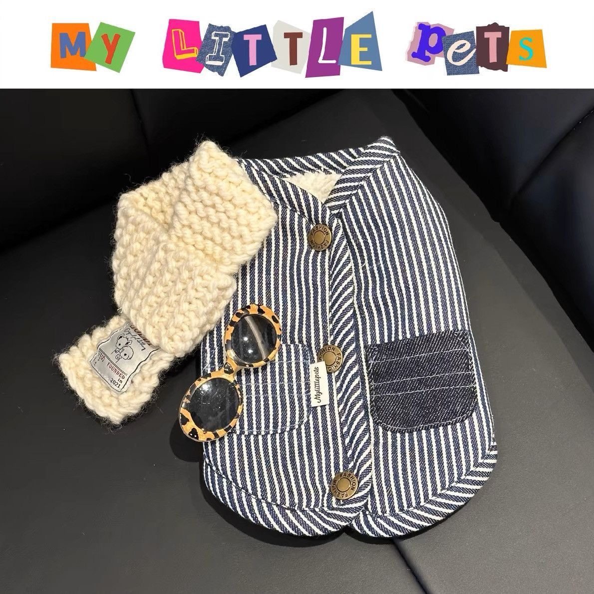 仿牛仔加绒外套马甲泰迪比熊约克夏宠物衣服狗狗秋冬背心日系休闲,淘宝优惠券,粉丝福利购,淘宝优惠卷