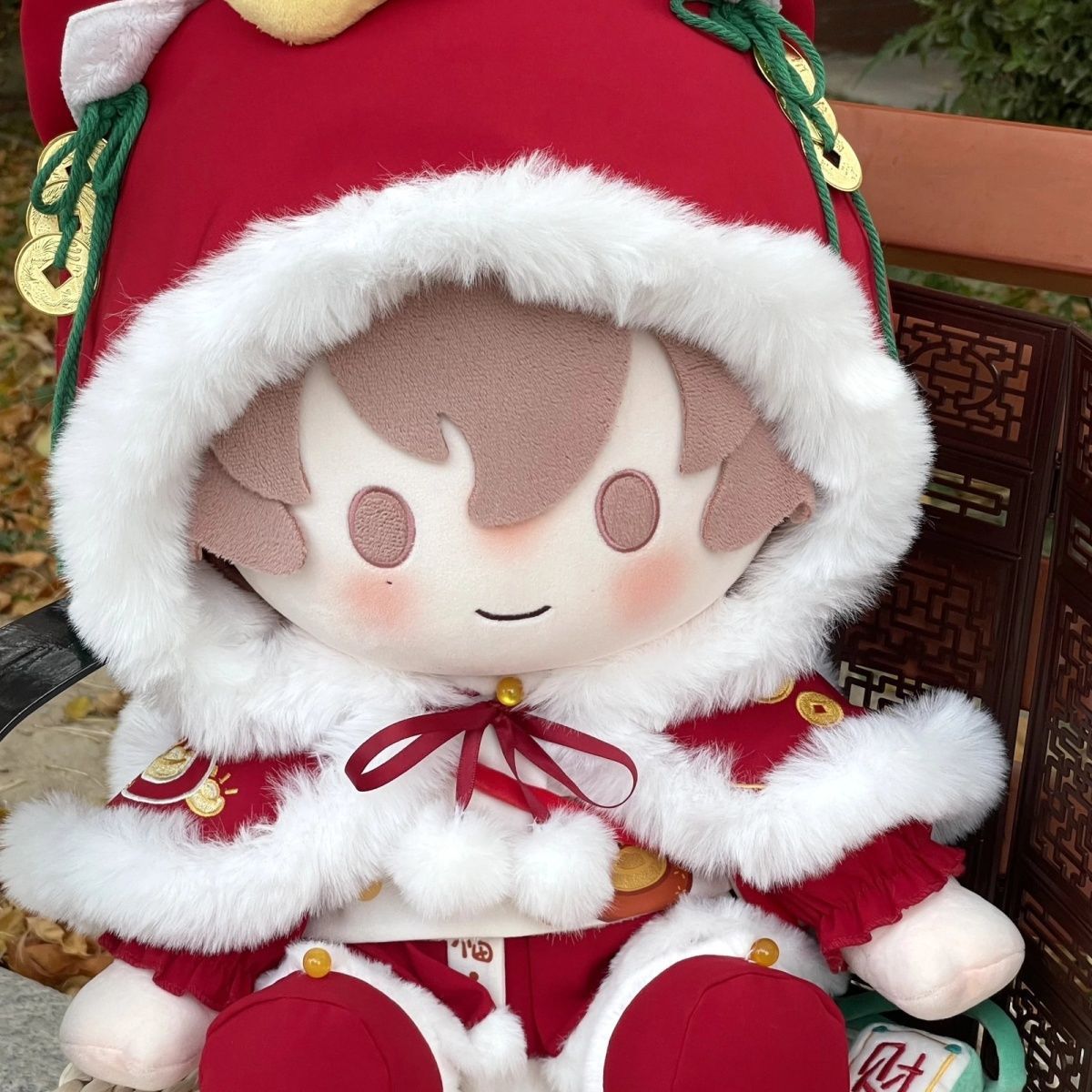 40厘米棉花娃娃衣服蛇年拜年服套装坐姿一番赏无属性斗篷 - 图2