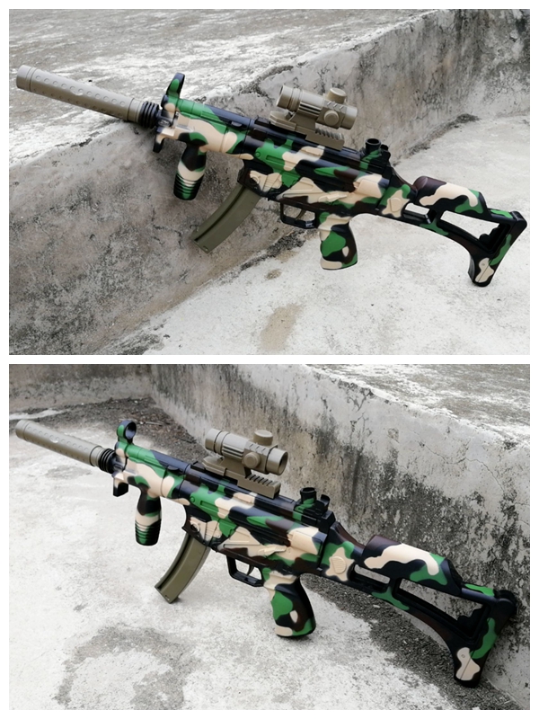 小小部队MP5玩具枪电动振动八音枪狙击冲锋枪儿童声光玩具道具-图0