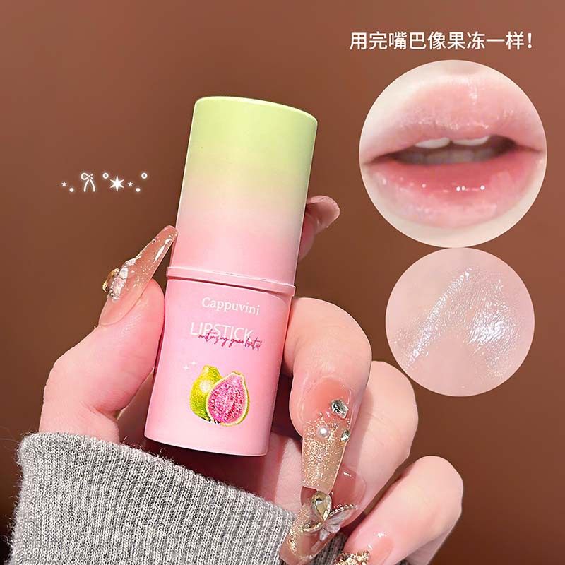 CAPPUVINI冰透水润芭乐唇膏 水润嘟嘟唇防干裂淡化唇纹平价彩妆品,淘宝优惠券,粉丝福利购,淘宝优惠卷
