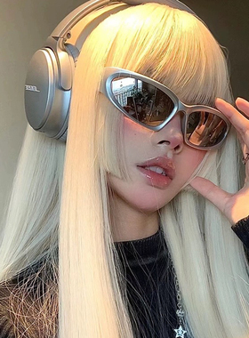 赛博朋克未来感Y2K眼镜千禧辣妹