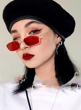 韩版原宿复古小框方形眼镜框男