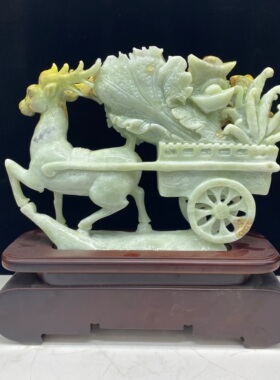 岫玉山水摆件特价厂家