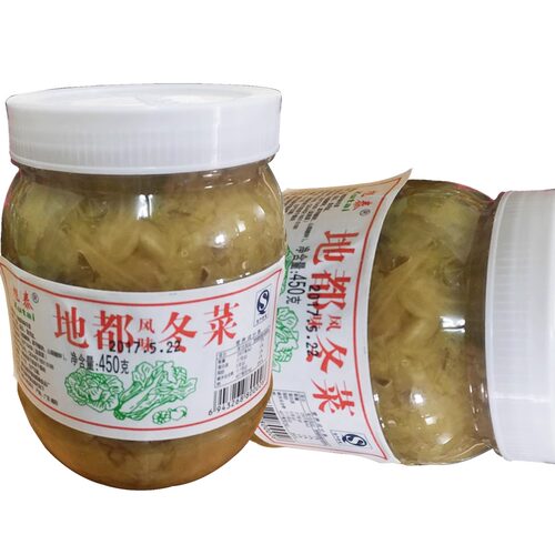 旭泰地都冬菜450G砂锅粥正宗潮汕特产配菜调料天津冬菜整箱商用 - 图2