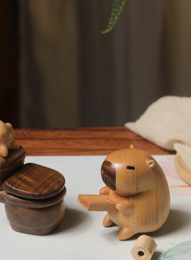 卡皮巴拉拉粑粑|可拆开拼装桌面送朋友对象卡皮巴拉粑粑生日礼物