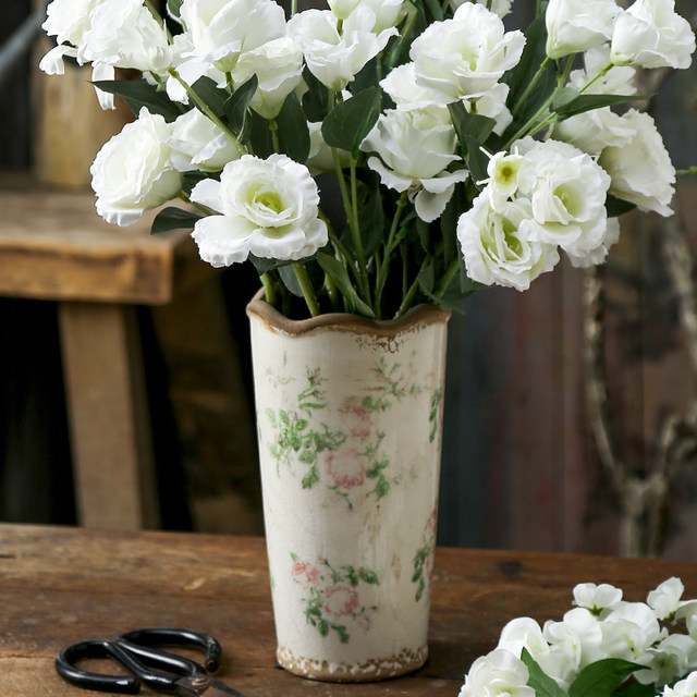 Ceramic vase retro old water petri utensils ornaments