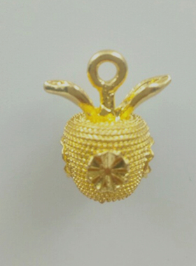 镀金24k苹果平安韩版礼盒吊坠