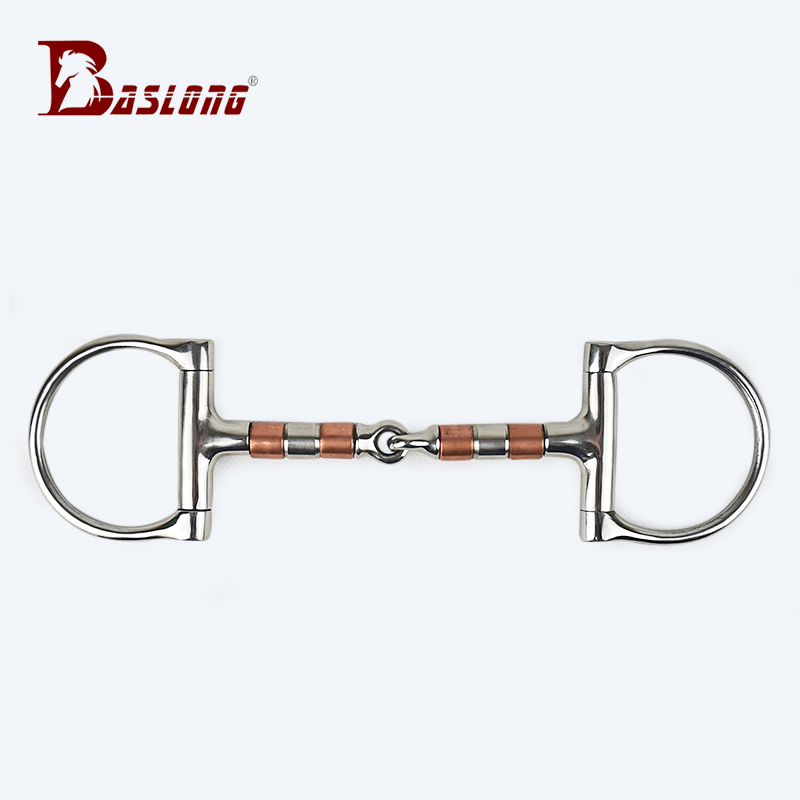 D型雙色鏈口銜鐵馬嚼子馬銜鐵騎馬馬術運動八尺龍馬具BCL327332
