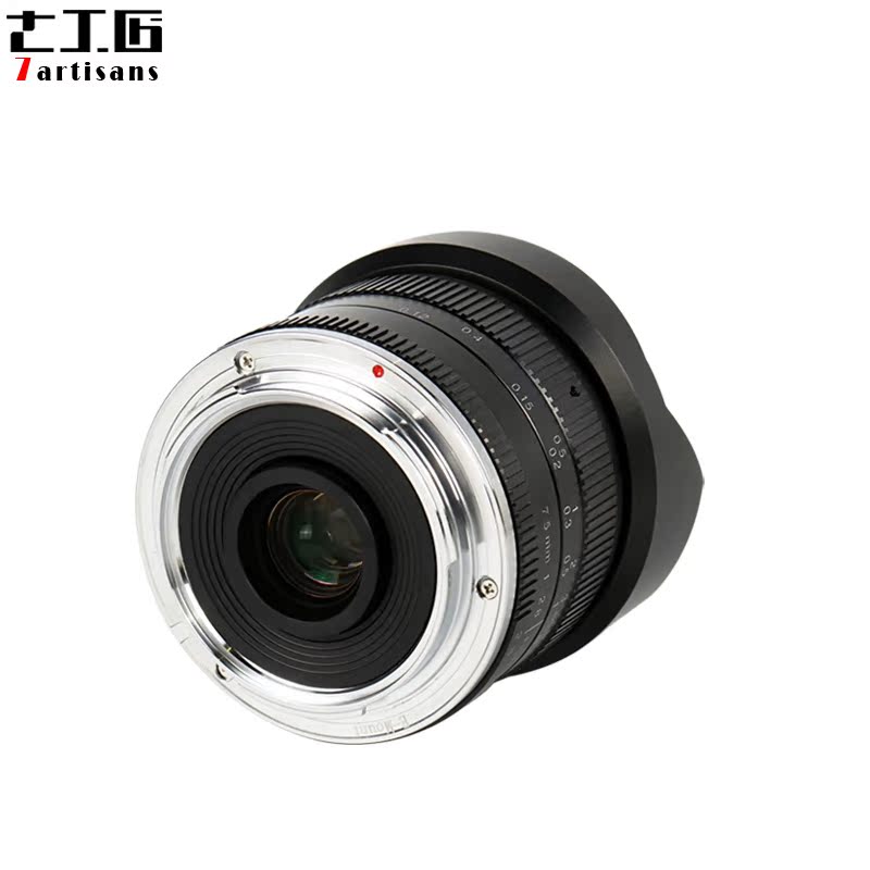 七工匠7.5mm f2.8超广角鱼眼微单镜头佳能EO