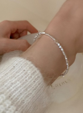 轻奢感星星碎银子手链女简约优雅个性时尚气质百搭手环手饰