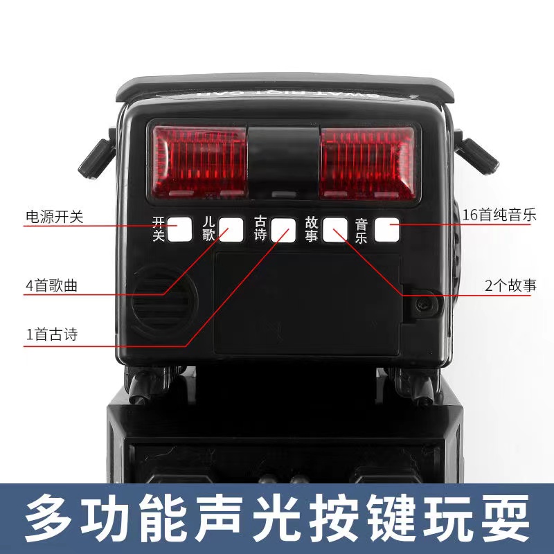 超大号特警惯性玩具车越野车救护车110警察车可开门男孩益智玩具 - 图0