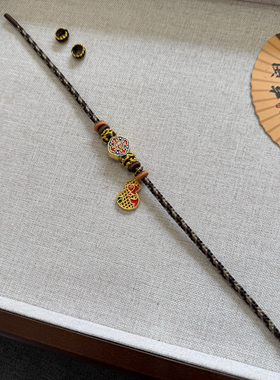 2026新款咖色系手绳手工编织手绳美拉德色系手绳可串金饰的手工绳