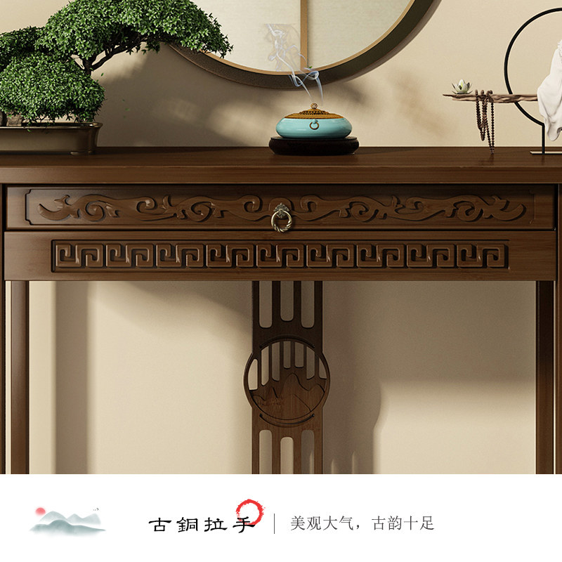 玄关台供桌佛台家用中式实木供台贡桌条案佛香案供奉菩萨财神佛龛_虎窝淘