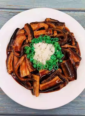 仿真红烧鳝鱼菜模型摆盘装饰