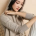 Áo chống rét mùa xuân và mùa thu áo len nữ phiên bản Hàn Quốc của áo len trùm đầu cashmere áo len mỏng phần dệt kim mặc áo hoodie lỏng - Đan Cardigan Đan Cardigan